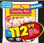 County Fair Frozen Mixed Chicken Portions With 15% Brine-4.2Kg