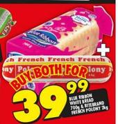 Blue Ribbon White Bread 700g And Ritebrand French Polony 2Kg-For Both