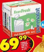 Parmalat Everfresh Long Life Milk-6x1Ltr Per Pack