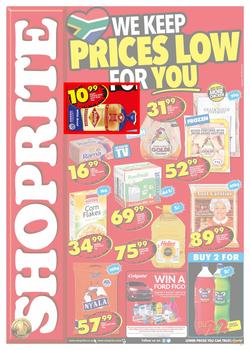 Shoprite KZN : Prices Low (25 Sep - 08 Oct 2017), page 1