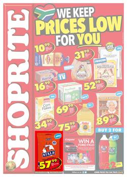 Shoprite KZN : Prices Low (25 Sep - 08 Oct 2017), page 1