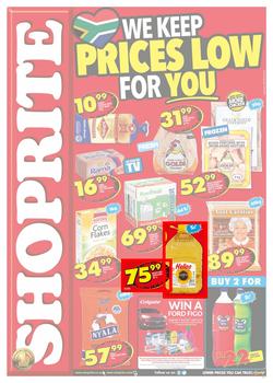 Shoprite KZN : Prices Low (25 Sep - 08 Oct 2017), page 1