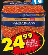 Pot O Gold Baked Beans In Tomato Sauce-4x410g Per Pack
