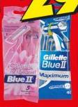 Gillette Blue II Razors For Men/Ladies-4/5 Per Pack