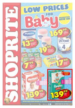 Shoprite KZN : Low Prices For Baby (25 Sep - 08 Oct 2017), page 1