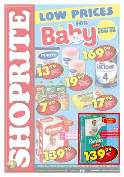 Shoprite KZN : Low Prices For Baby (25 Sep - 08 Oct 2017), page 1