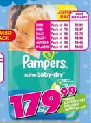 Pampers Active Baby Drive Disposable Nappies Junior-Per Nappy