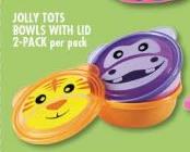 Jolly Tots Bowls With Lid-2 Pack Per Pack