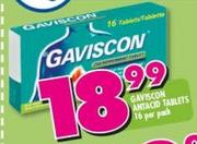 Gaviscon Antacid Tablets-16 Per Pack