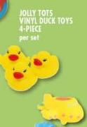 Jolly Tots Vinyl Duck Toys-4 Piece Per Set