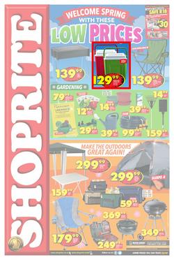 Shoprite : Low Prices (22 Sep - 08 Oct 2017), page 1