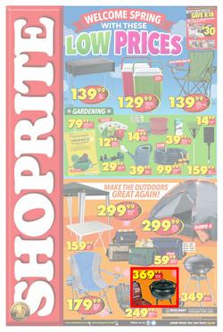 Shoprite : Low Prices (22 Sep - 08 Oct 2017), page 1
