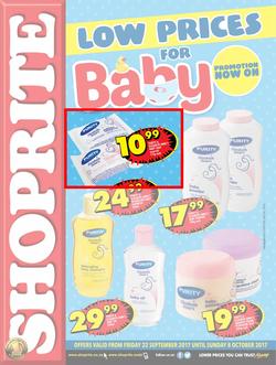 Shoprite : Low Prices For Baby (22 Sep - 08 Oct 2017), page 1