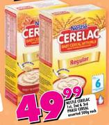 Nestle Cerelac 1st, 2nd & 3rd Phase Cereal Assorted-500g Each