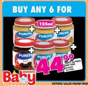 Purity 2nd Phase Baby Food Assorted-6 x 125ml