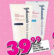 Johnson's Face Care Facial Wash Assorted-150ml Each