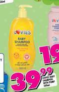 Lovies Baby Shampoo With Pump-500ml