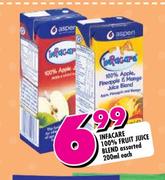 Infacare 100% Fruit Juice Blend Assored-200ml Each