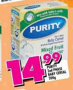 Purity 2nd Phase Baby Cereal-200g