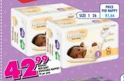 Huggies New Baby Disposable Nappies Size 1-Per Nappy