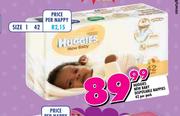 Huggies New Baby Disposable Nappies-42's Per Pack