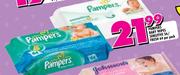 Pampers Baby Wipes Sensitive-56's/Fresh-64's Per Pack