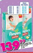 Pampers Jumbo Pack Baby Disposable Pants Size 5-Per Pant