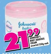 Johnson's Baby Aqueous Cream Assorted-350g Each
