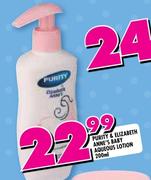 Purity & Elizabeth Anne's Baby Aqueous Lotion-200ml