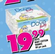 Dove Baby Cotton Wands-80's Per Pack
