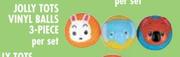 Jolly Tots 3-Piece Vinyl Balls-Per Set