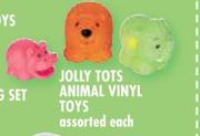 Jolly Tots Animal Vinyl Toys Assorted-Each