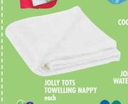 Jolly Tots Towelling Nappy-Each