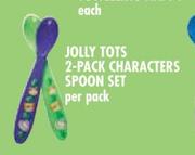 Jolly Tots 2-Pack Characters Spoon Set-Per Pack