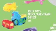  Jolly Tots Truck/Car/Train 3-Piece Set