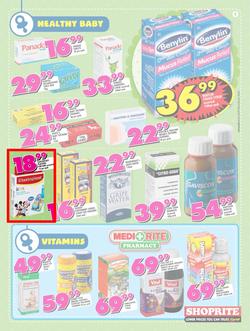 Shoprite : Low Prices For Baby (22 Sep - 08 Oct 2017), page 9