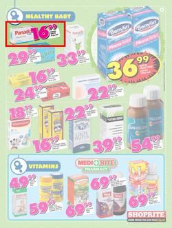 Shoprite : Low Prices For Baby (22 Sep - 08 Oct 2017), page 9