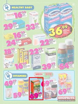 Shoprite : Low Prices For Baby (22 Sep - 08 Oct 2017), page 9