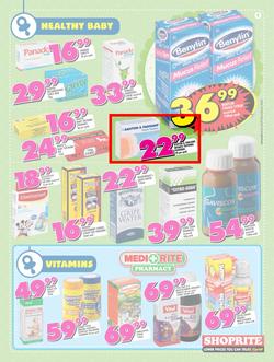 Shoprite : Low Prices For Baby (22 Sep - 08 Oct 2017), page 9
