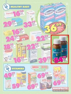 Shoprite : Low Prices For Baby (22 Sep - 08 Oct 2017), page 9