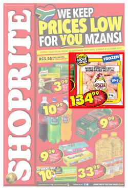 Shoprite : Prices Low (22 Sep - 08 Oct 2017), page 1