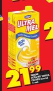 Danone Ultra Mel Vanilla Custard Assorted-1ltr Each