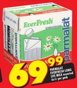 Parmalat Everfresh Long Life Milk-6x1Ltr Per Pack
