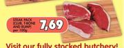 Steak Pack (Club, T-Bone And Rump)-Per 100g