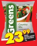 Greens Frozen Country Mix Vegetables-1kg