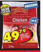 Farmer's Choice Frozen Mixed Chicken Portions With 15% Brine-2kg