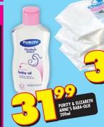 Purity & Elizabeth Anne's Baba-Olie-200ml