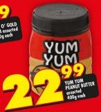 Yum Yum Peanut Butter Assorted-400g