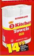 Ritebrand 2 ply Kitchen Towels-2 Per Pack