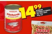 Ritebrand Pilchards In Tomato/Hot Chilli Sauce-400g Each